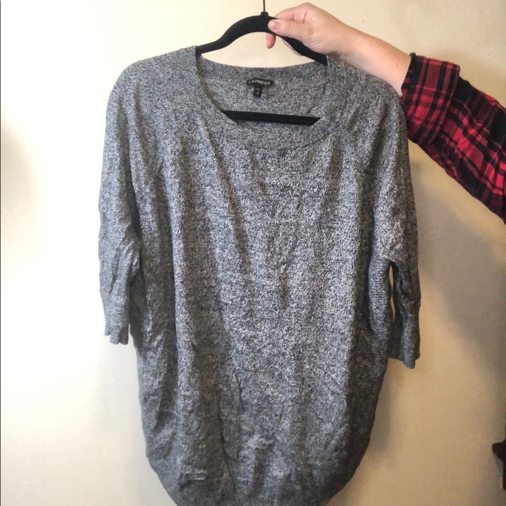 Circle hem Marbled Sweater